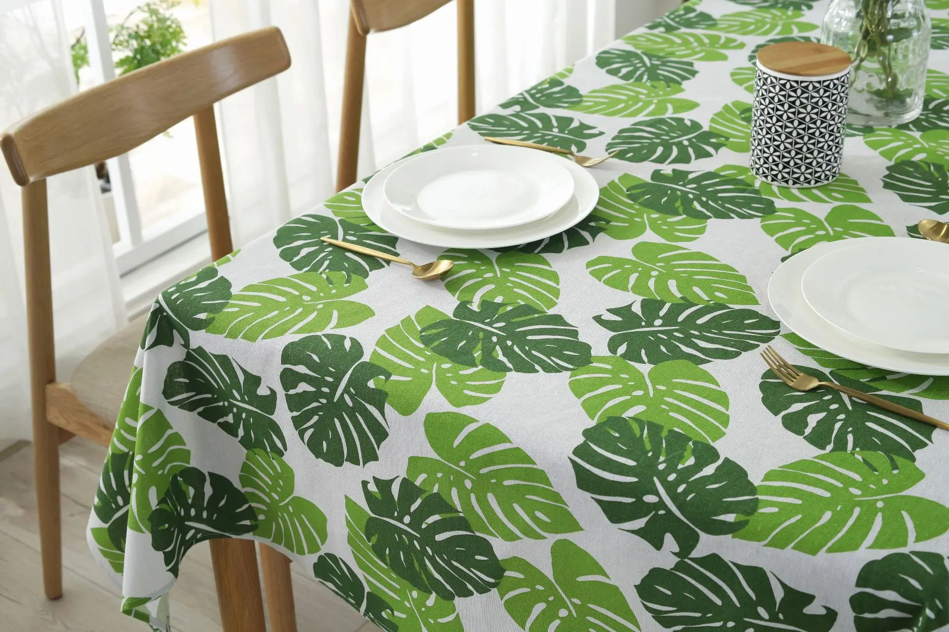 Tablecloth Рождество набивные узоры Скатерти хлопковая льняная обеденный стол Украшенные Средиземноморский Стиль можете мыть скатерть - Цвет: Tablecloth