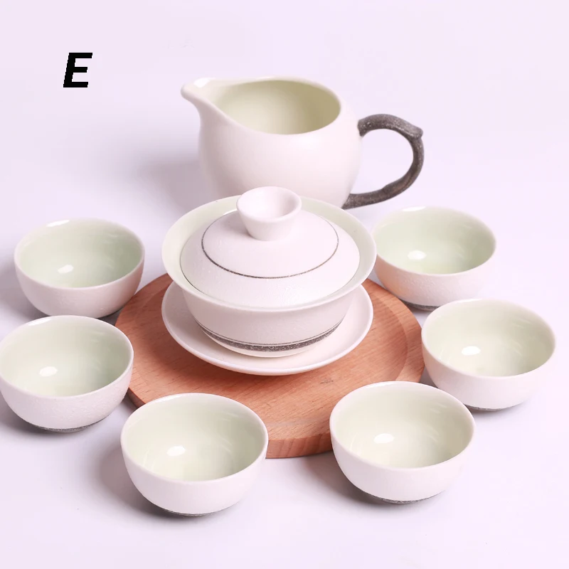 Shinetea снег глазурь керамика кунг-фу фарфор чай комплект горшок супница подарок