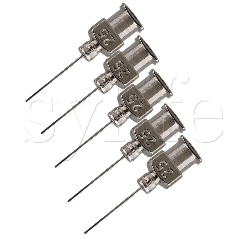 

12pcs 1/2" Industrial Stainless Steel Dispensing Blunt Needle Tips 25Gauge