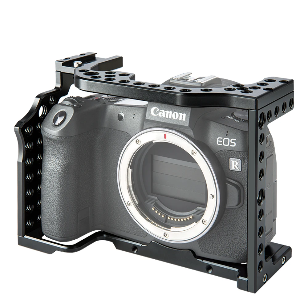 Алюминиевая клетка для камеры, видеосъемка, стабилизатор для камеры Canon EOS R w/крепление для холодного башмака для микрофона Magic Arm Monitor