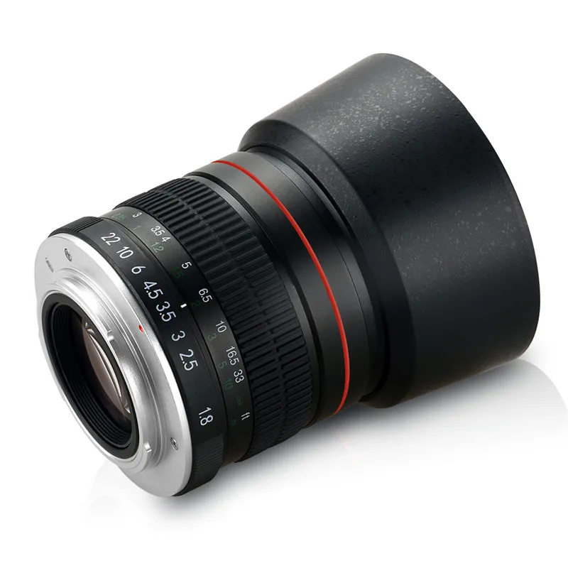

Lightdow 85mm F1.8 Manual Focus Portrait Prime Camera Lens for Canon Nikon DSLR Sony E Mount Cameras