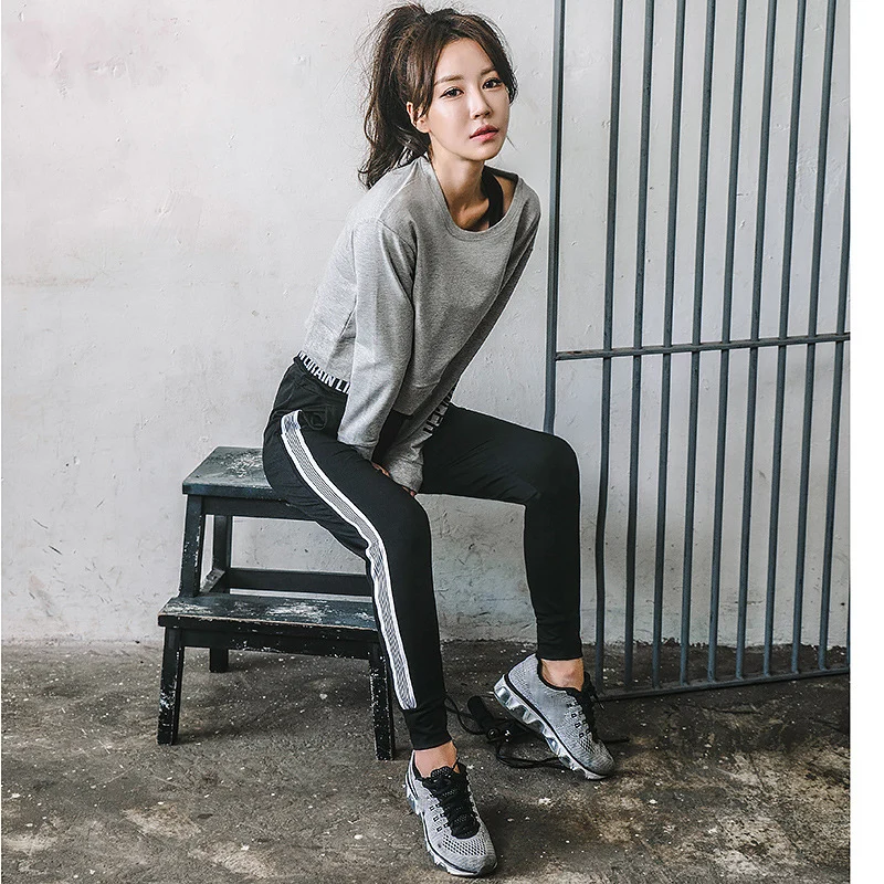 Женские спортивные комплекты из 3 предметов на осень и зиму костюмы для йоги