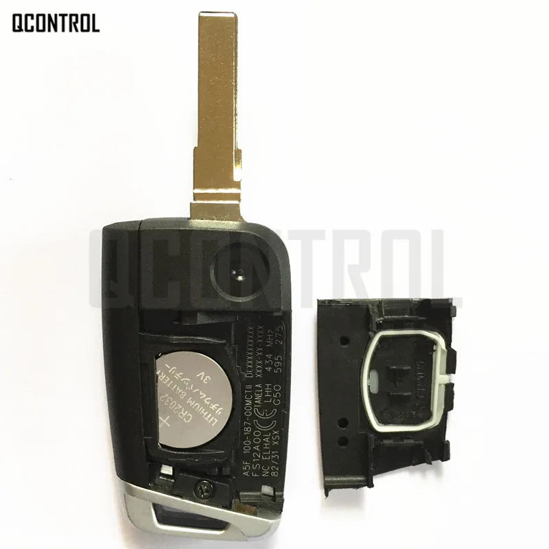 QCONTROL Автомобильный Дистанционный ключ без ключа-go для SEAT Ibiza Leon Toledo 434 МГц ID48