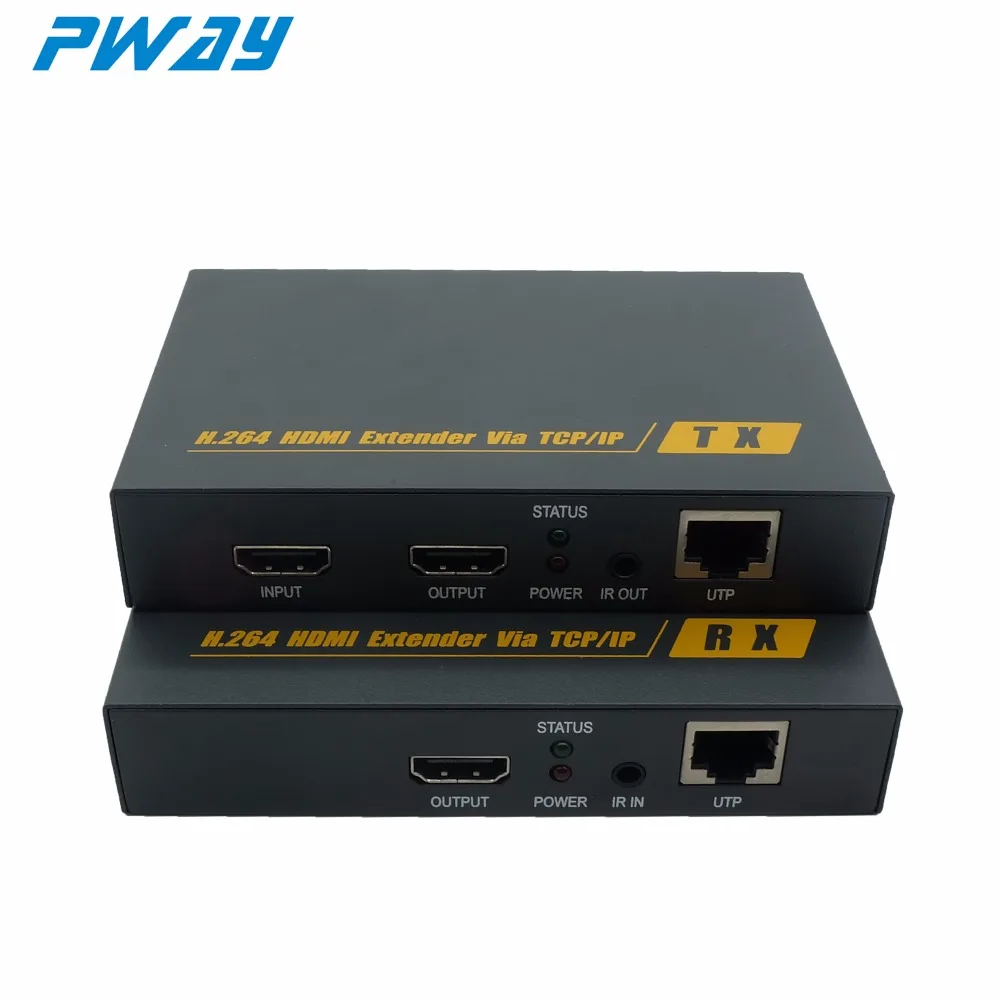 PWAY PW-DT209 1080P HDMI IR удлинитель H.264 200 M/656ft по IP с локальным петельным выходом |