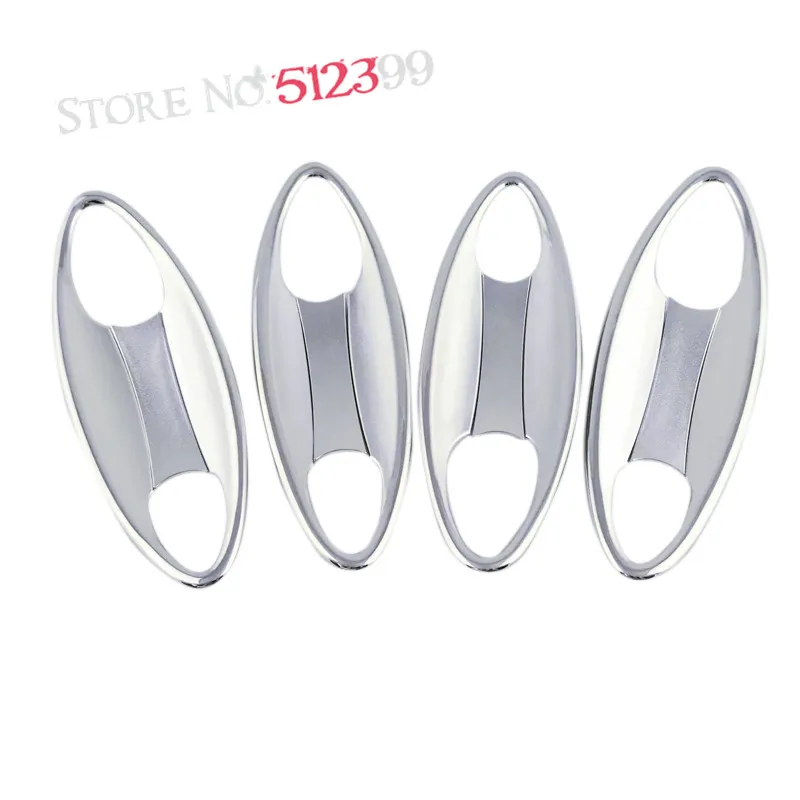 8 * ABS хромированные аксессуары внешняя дверь боковая ручка Чаша Крышка Накладка