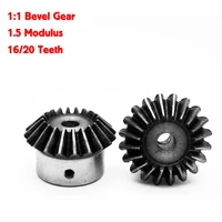 2pcs 11 bevel gear 1 5 modulus 1620 teeth id 6mm8mm10mm12mm 90 degree steel gears with screws