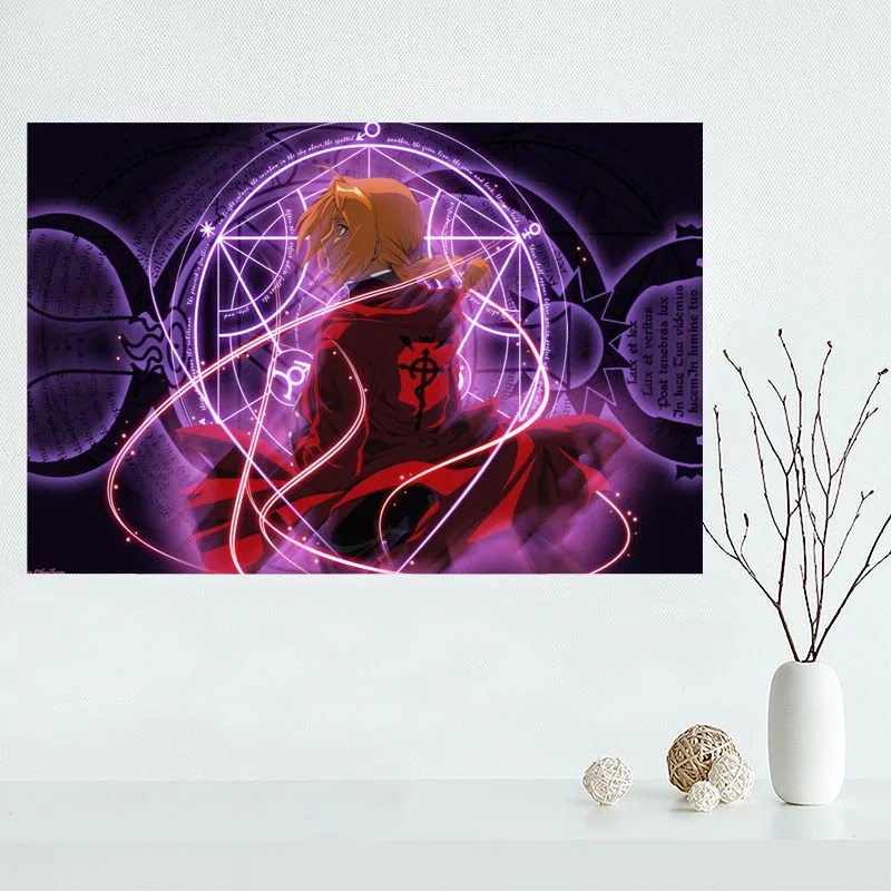 Красивый Изготовленный На Заказ Стальной алхимик Холст плакат печать живопись