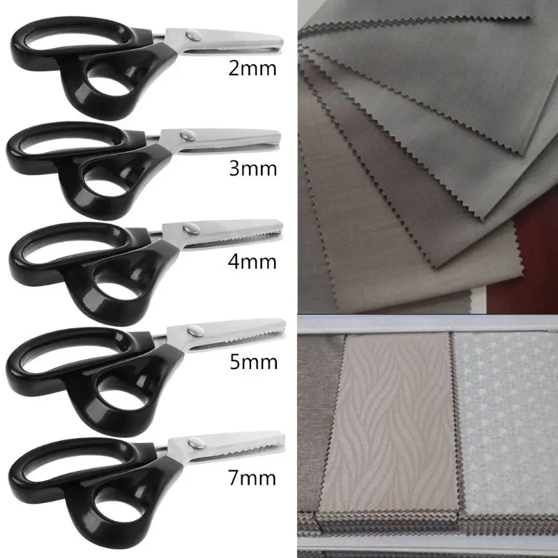 OOTDTY 23,5 см ЗИГЗАГ Швейная резка портновские ножницы Pinking Scissor Leather Craft