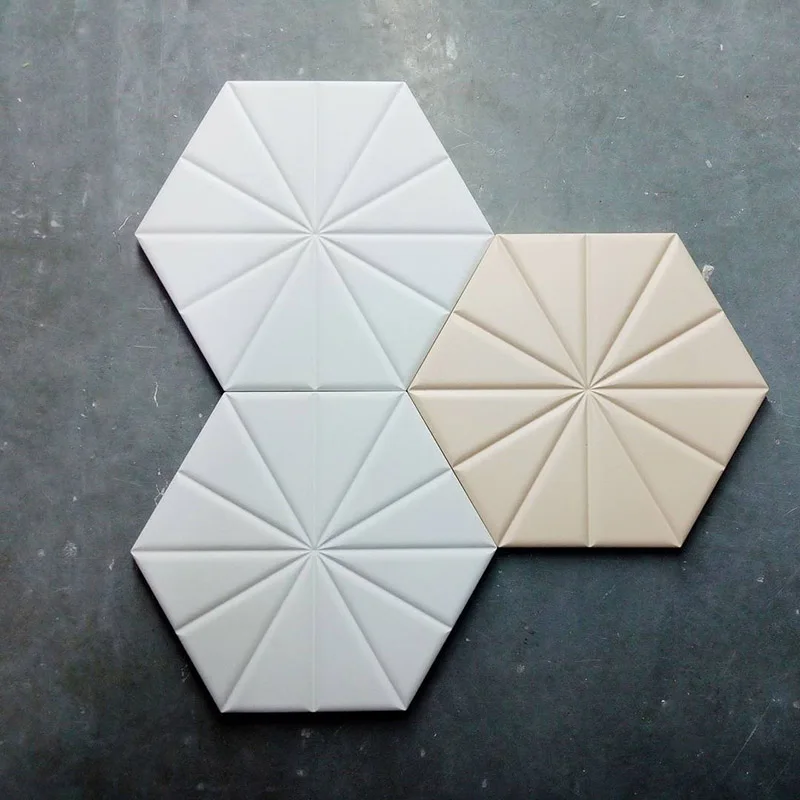 Cement wall brick silicone mold polygonal triangular square TV background | Дом и сад