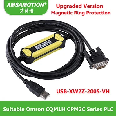 2017Upgraded Version Amsamotion USB-XW2Z-200S-VH подходит Omron CQM1H CPM2C CJ1M серии PLC кабель для программирования USB кабель - Цвет: 2017Upgraded Version