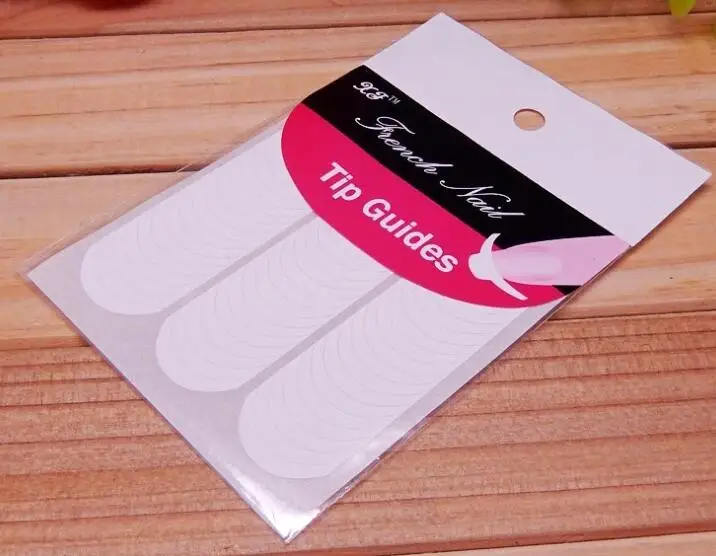 XF бренд 48 наклеек/лот DIY Французский маникюр украшения для ногтей круглая форма