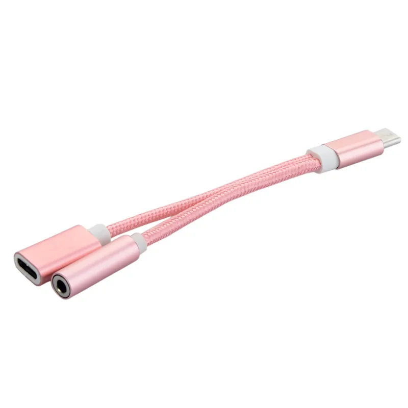 2в1 USB-C кабель USB Тип C до 3 5 мм разъем AUX аудио Type-C наушники гарнитура зарядный