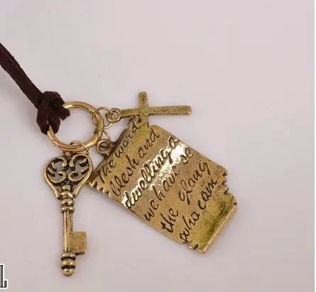 Горячая Распродажа Шекспира любовь буква ключ крест фотография N58|necklace tie|necklace usb
