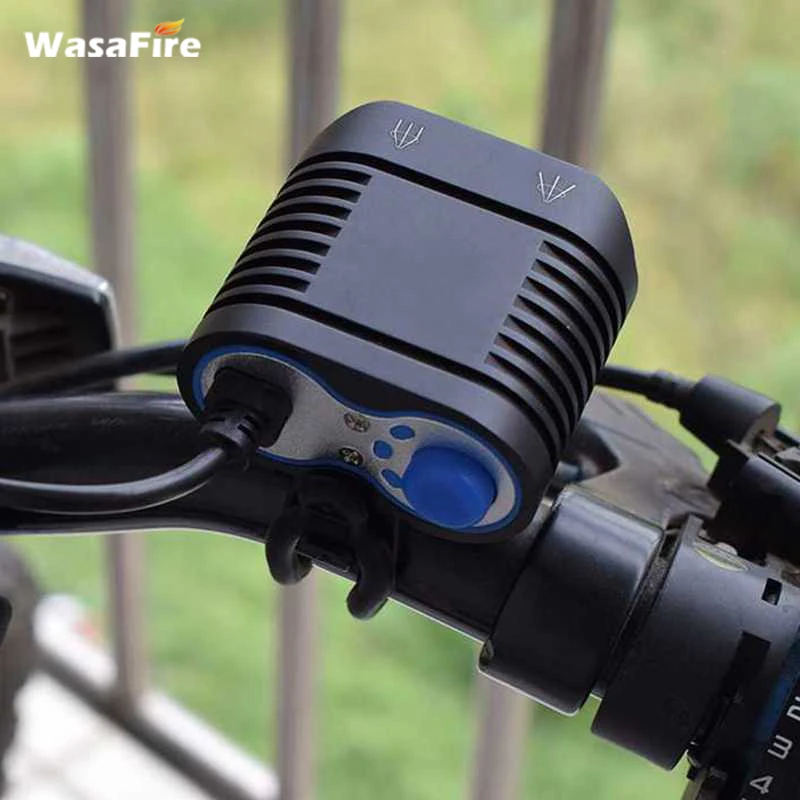 WasaFire 2* XM-L2 светодиодный велосипед светодиодный передний светильник s велосипед светильник MTB Велоспорт 3800Lm головной светильник езда на горном велосипеде Предупреждение Спорт велосипед светильник
