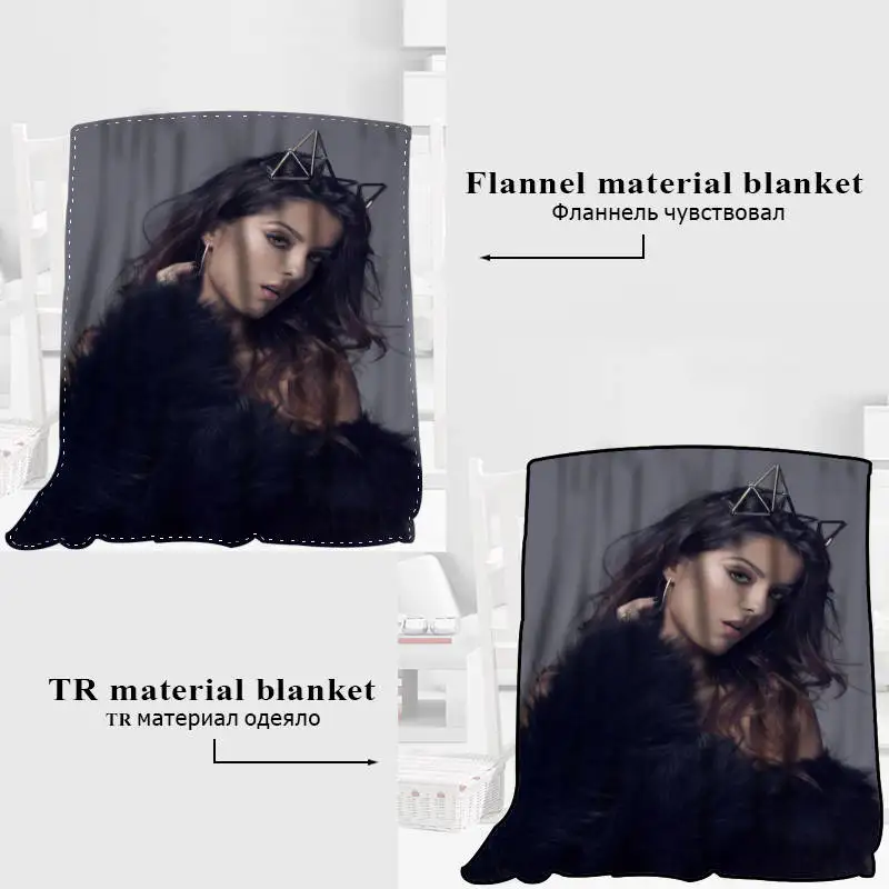 

New Arrival BebeRexha Blankets 3D Printing Soft Blanket Throw On Home/Sofa/Bedding Portable Adult Travel Cover Blanket