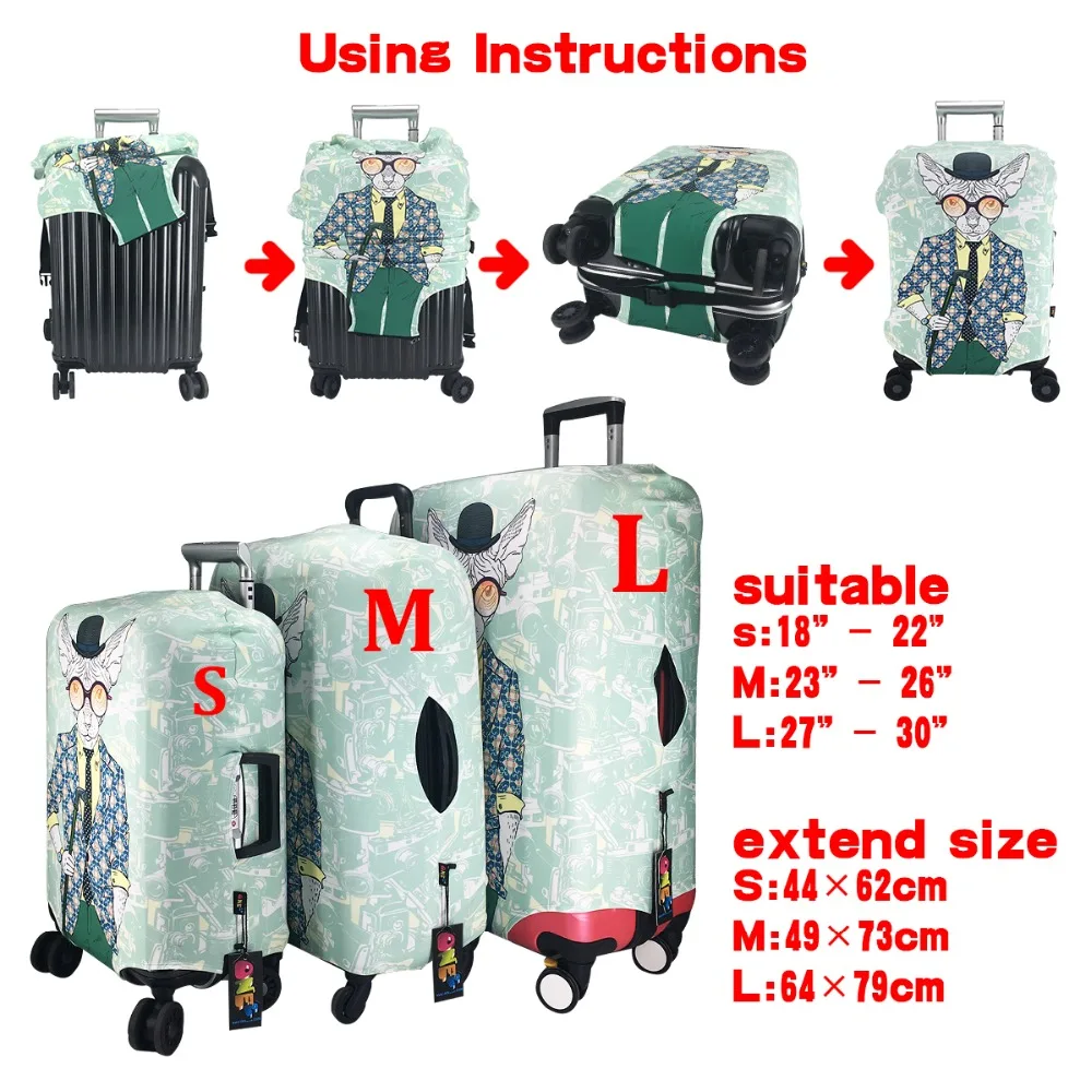 Genius персонаж мультфильма путешествия Чемодан печать с Водолей о двенадцать