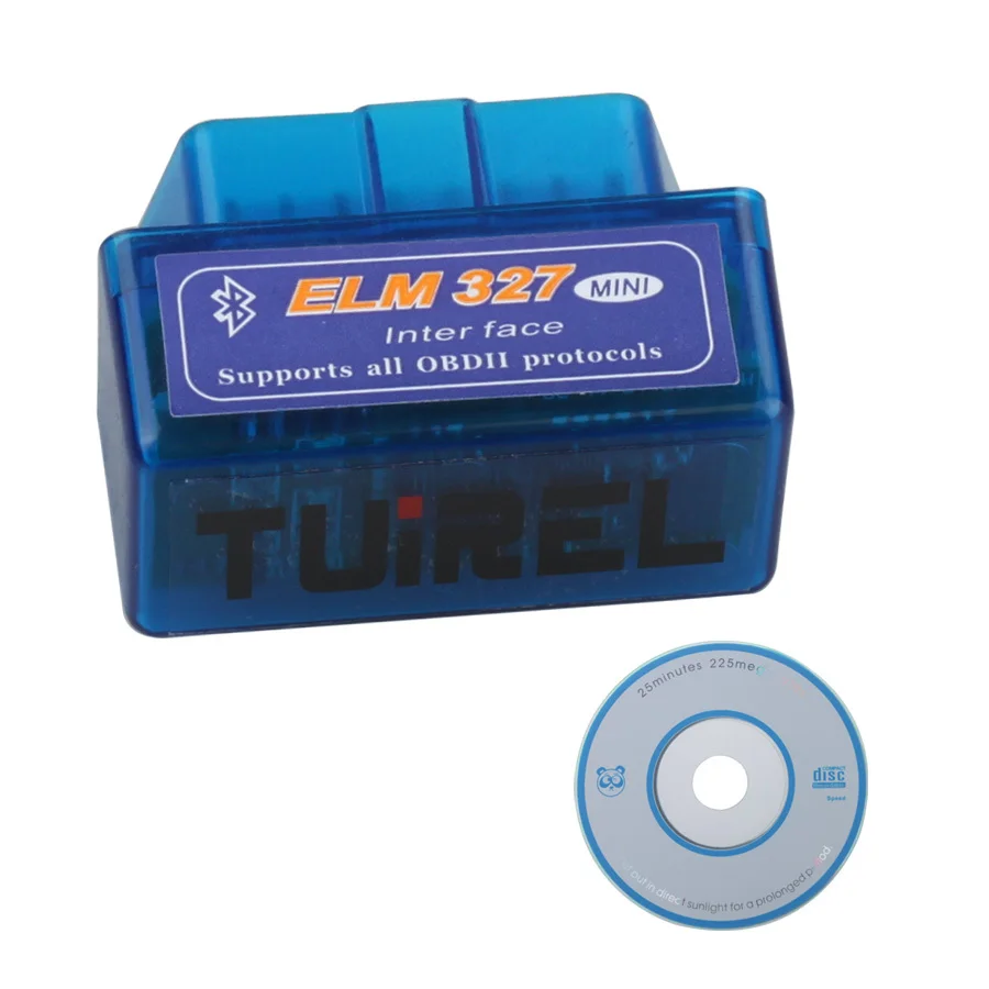 Лучшая рекламная цена мини ELM327 Bluetooth OBD2 аппаратное обеспечение V1.5 программное