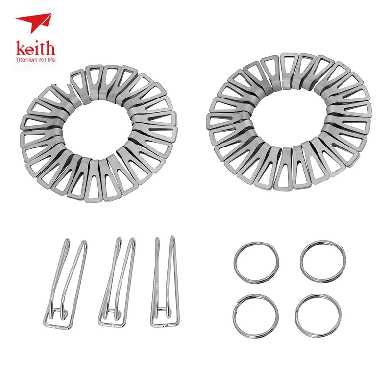 Подвесная цепочка Keith Titanium для кемпинга пешего туризма кухонная утварь