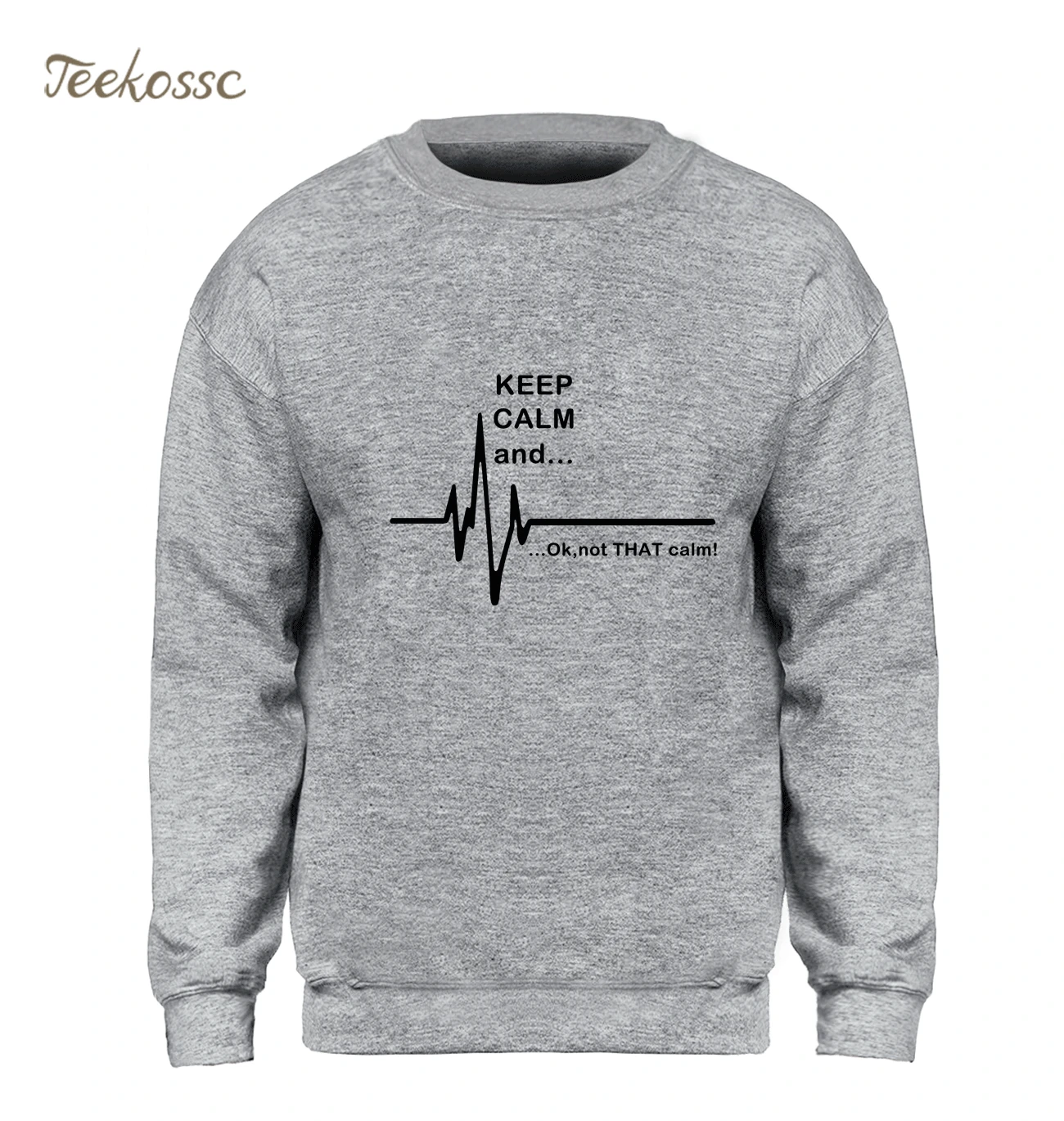 Мужская толстовка с капюшоном Keep Calm and... Not That Флисовая теплая забавным рисунком