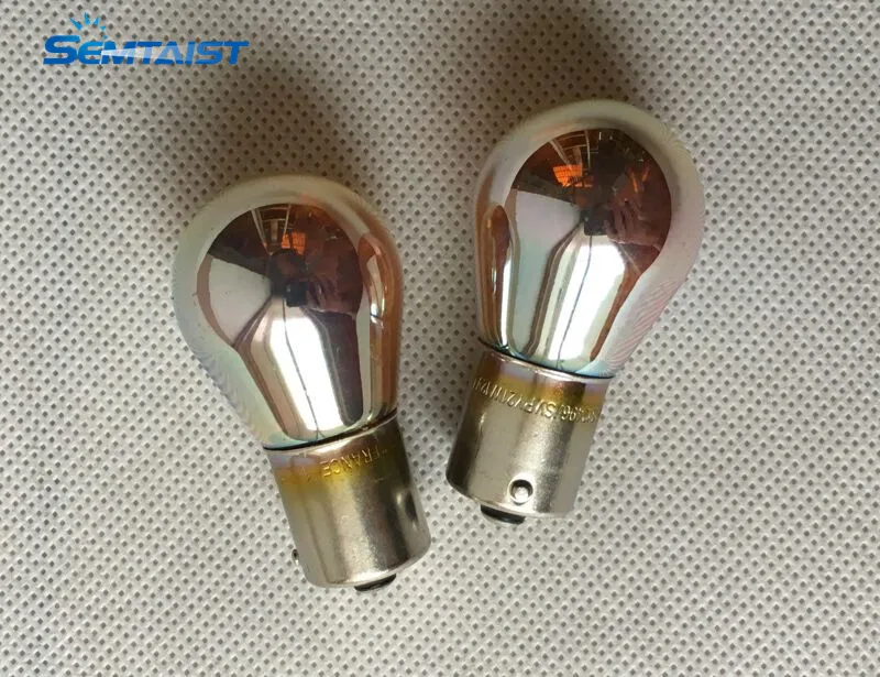2 х подлинный OEM PH 12V PY21W серебряное видение поворотного сигнала галогенные лампы BAU15S(б/у