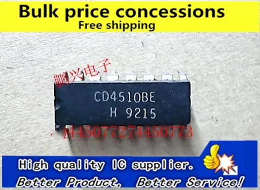 

Бесплатная доставка 100 шт. MC4510BE mc4510scp MC4510 CD4510BE TC4510BP DIP-16 хорошее качество