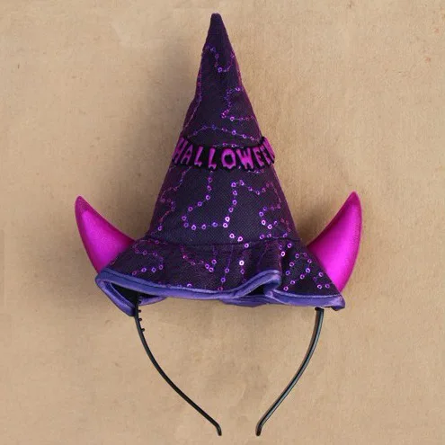

Pet cat dog Teddy Yorkshire tiara Halloween witch hat headband Party party cheering props masquerade Halloween ball hairpin