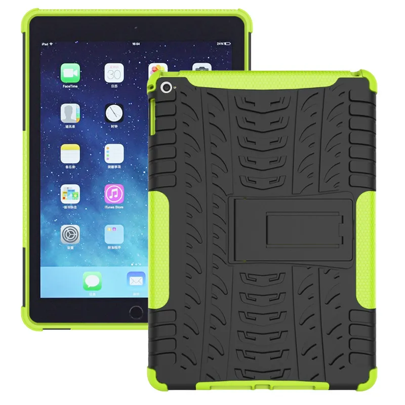 Чехол для iPad Air2 retina Kids Baby Safe Armor противоударный сверхмощный силиконовый Жесткий для iPad Pro 9,7, Чехол для iPad Air 2 - Цвет: lv se-xuanwen