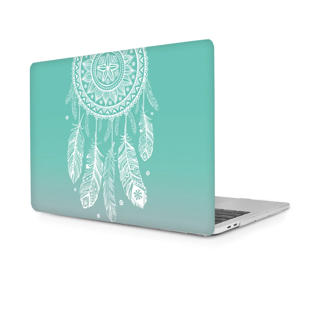 M345 Чехол для ноутбука Gradent Green Dream Catcher для Apple Macbook Pro retina 12 13 New Air 11 13 с сенсорной панелью retina ID A1466 A1932 - Цвет: M345