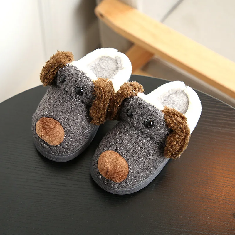 Pantoufle Enfant Пёс из мультфильма дети Шлёпанцы для женщин детей Обувь зимние теплые