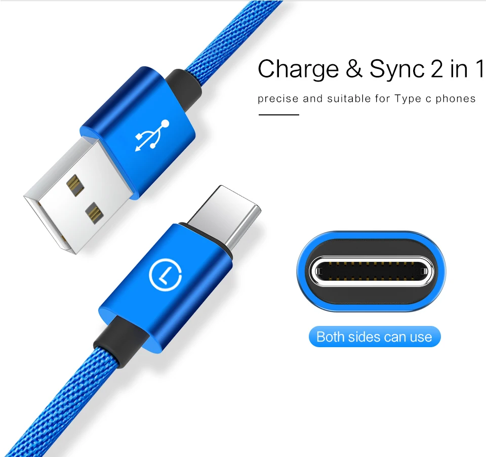 LINGCHEN usb type-C кабель для samsung Galaxy S9 S8 Note 8 usb type-C кабель для быстрой зарядки huawei USB-C кабели для мобильных телефонов