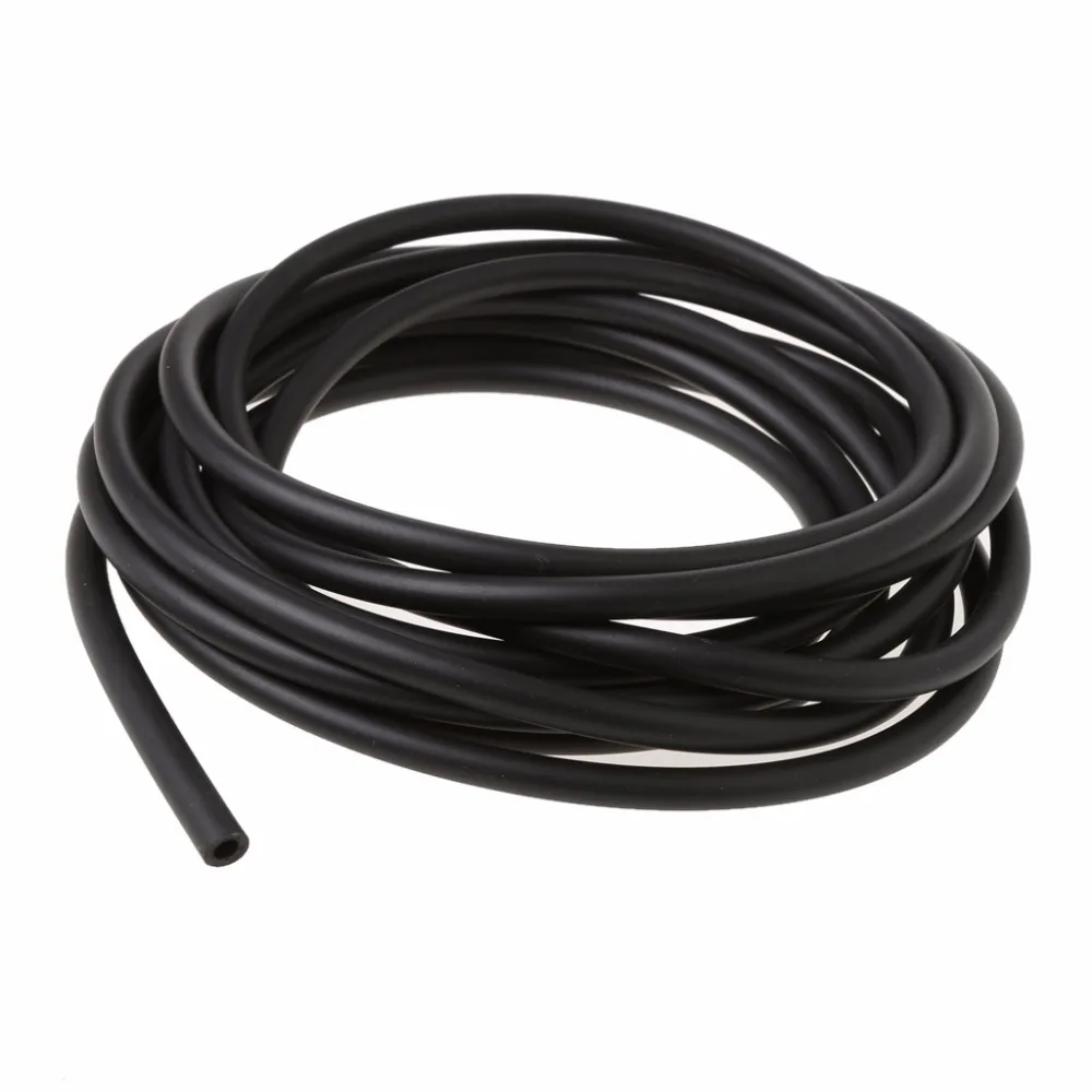 

1Pc 4mm Silicone Vacuum Tube Hose Silicon Tubing High Temperature 16.4ft 5M Black Car Accessories C45