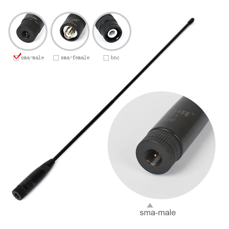 HYS 2 шт. NA-771 антенна двухдиапазонный VHF/UHF 144/430 мГц sma-мале портативной рации антенны