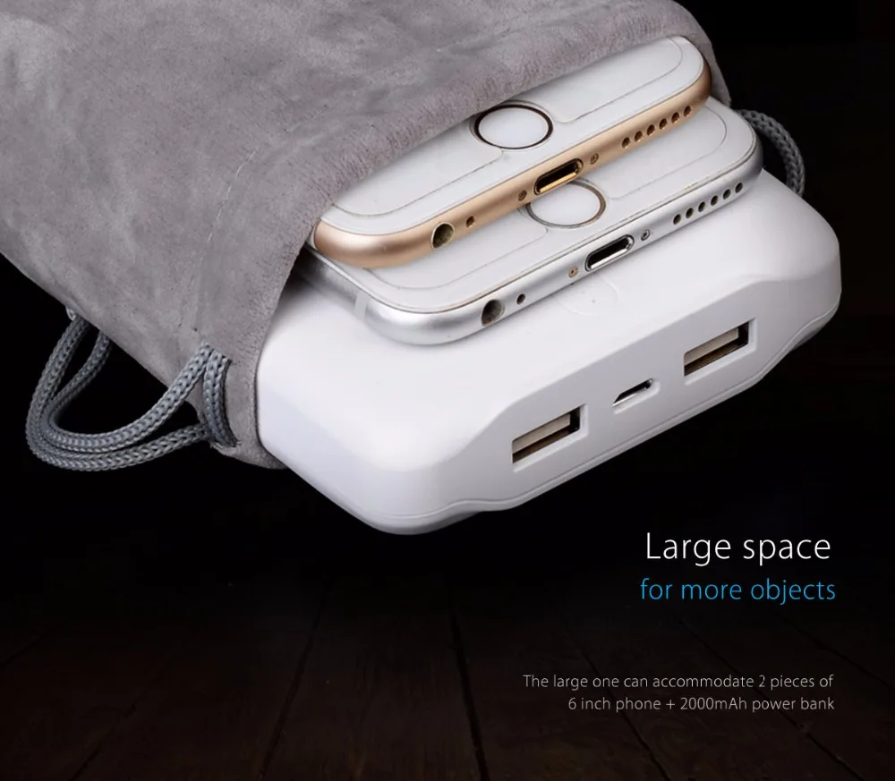 ORICO Velvet 180x100 мм Чехол для мобильного телефона с жестким диском для USB зарядного устройства USB кабель для телефона с внешним аккумулятором для защиты Портативная сумка для хранения серый чехол