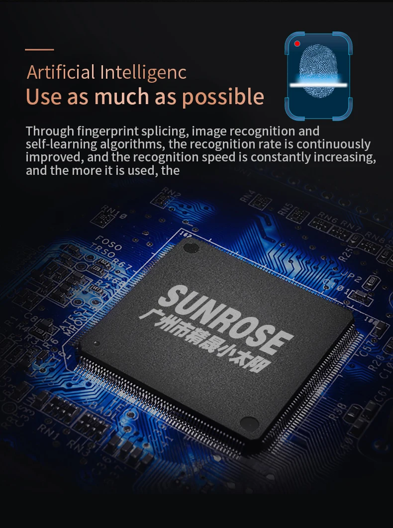SUNROSE USB считыватель отпечатков пальцев Win10 ноутбук Идентификация отпечатков пальцев Windows Hello шифрование