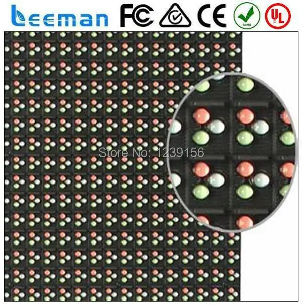 DIY P10 Leeman 1/4 сканирования наружных светодиодных p10 модуль rgb дисплей полноцветный