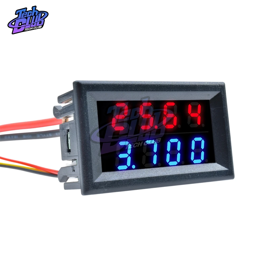100 V/200 V 10A Мини цифровой вольтметр Амперметр постоянного тока высокой точности измерительного прибора 5-проводки 4 бит точный Напряжение измеритель тока