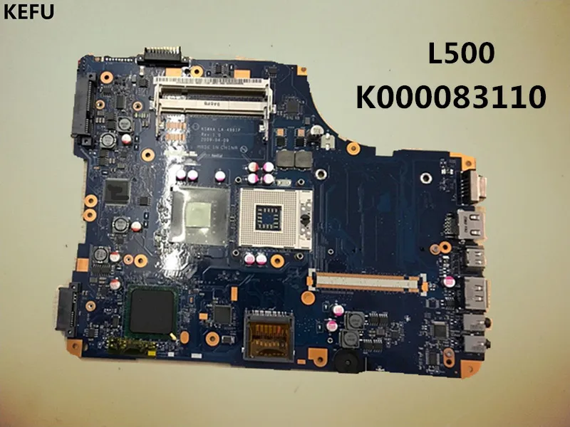 KEFU K000083110 плата LA-4981P для Toshiba L500 DDR2 Материнская плата ноутбука полностью протестированы