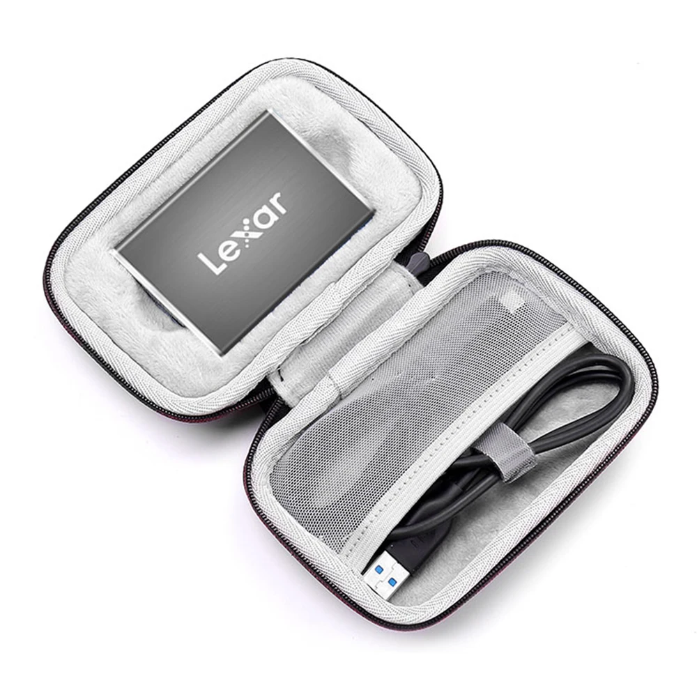 Новейший жесткий чехол для хранения из ЭВА для Lexar SL100 портативный 240 ГБ 512 ГБ SSD USB 3,1 внешний твердотельный накопитель