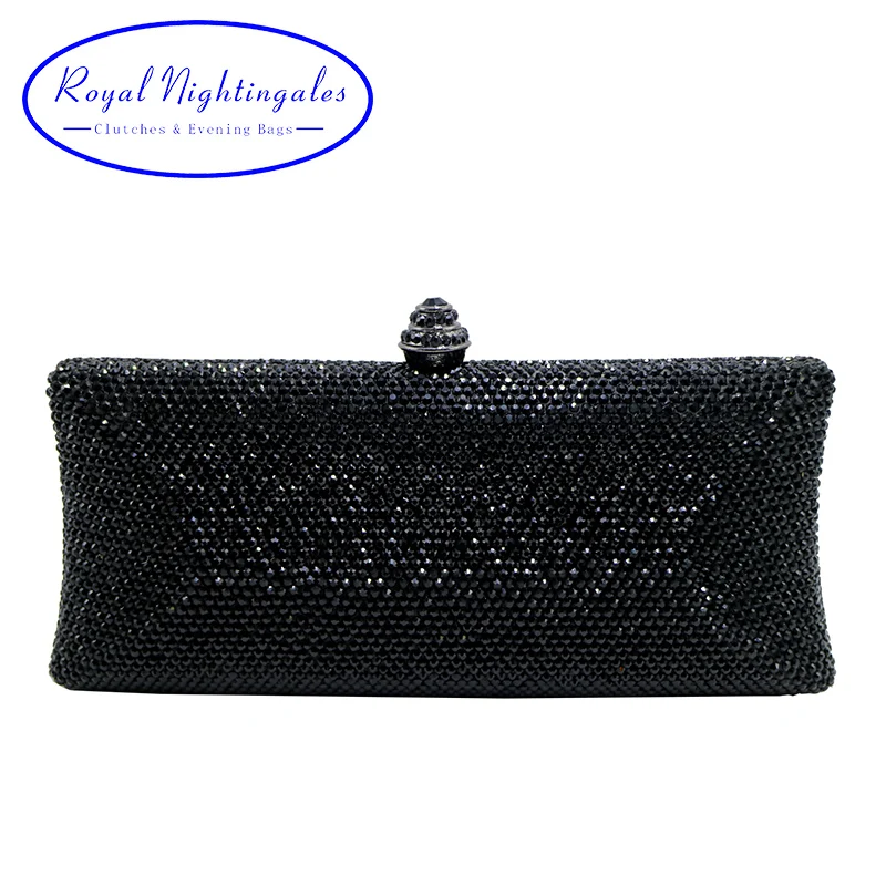 Блестящий жесткий чехол черная вечерняя коробка с кристаллами клатчи и вечерние