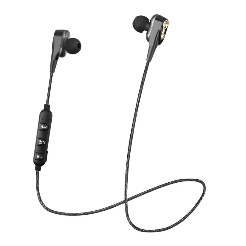 DISOUR Dual Driver HIFI Super Bass Bluetooth наушники спортивные беговые музыкальные стерео