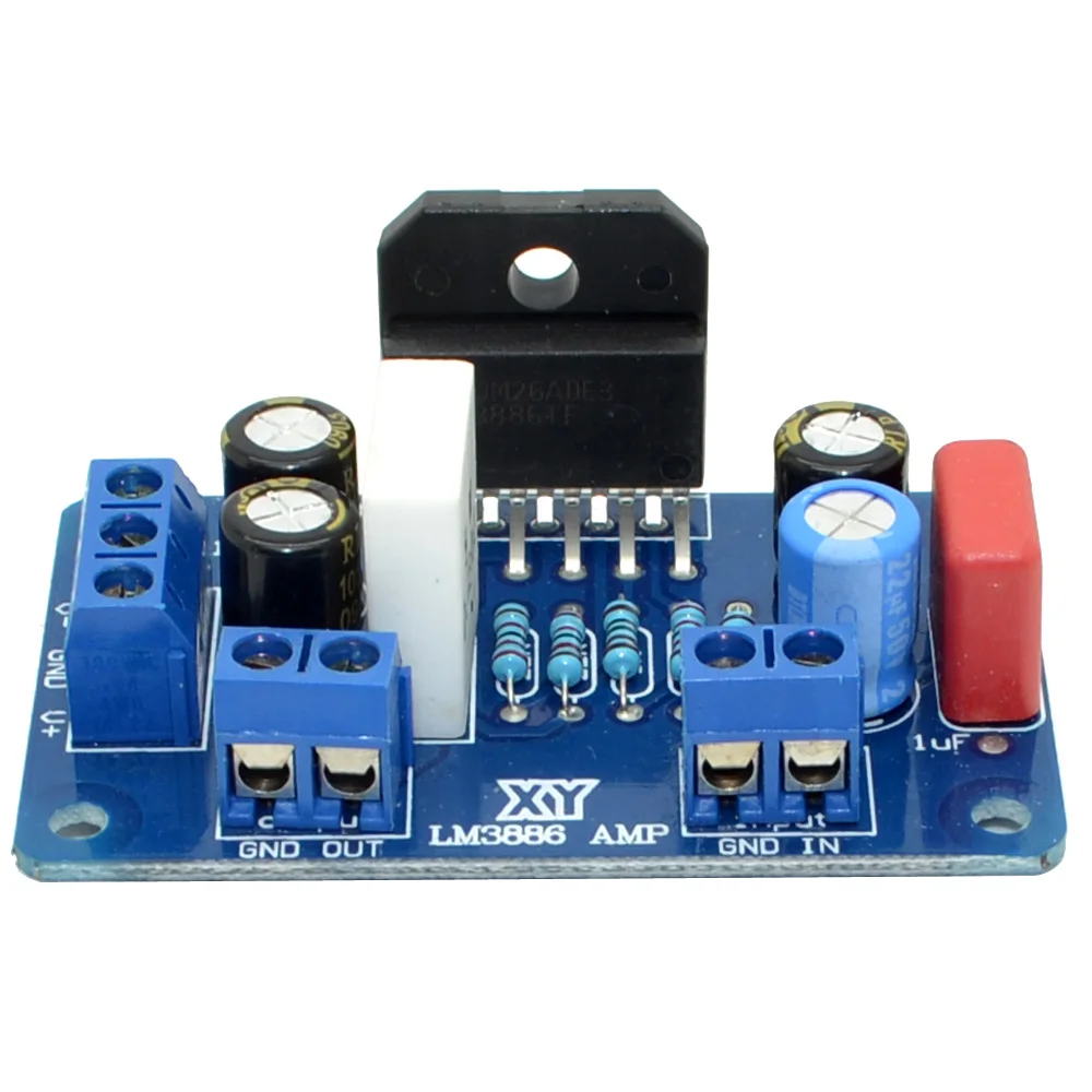 2 шт./партия, цифровой аудио стерео усилитель LM3886TF LM3886, усилитель, комплект, плата DIY-10001022