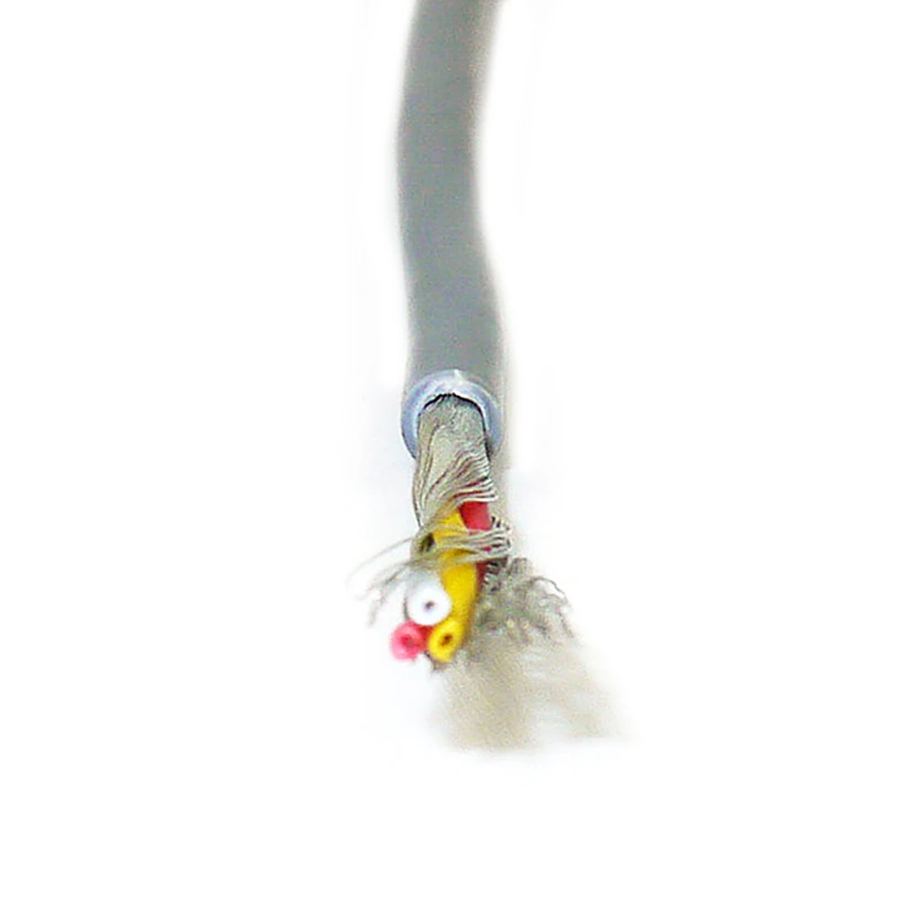 UL2547 2-ядерный 3-ядерный экранированный кабель 28AWG сигнальный провод od2.8 мм серый
