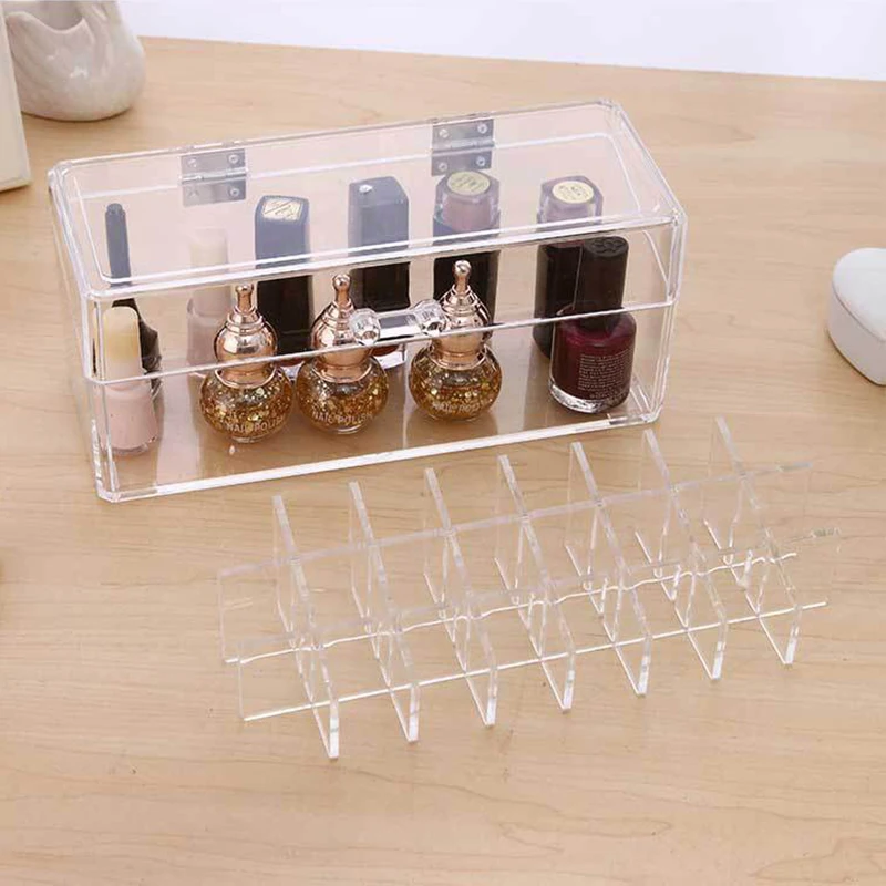 Новый акриловый Органайзер для Макияжа Косметический выставочный стенд 24 футляр