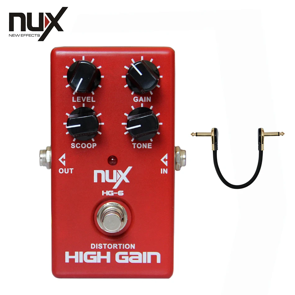 NUX HG-6 Современная педаль с высоким коэффициентом усиления искажений для
