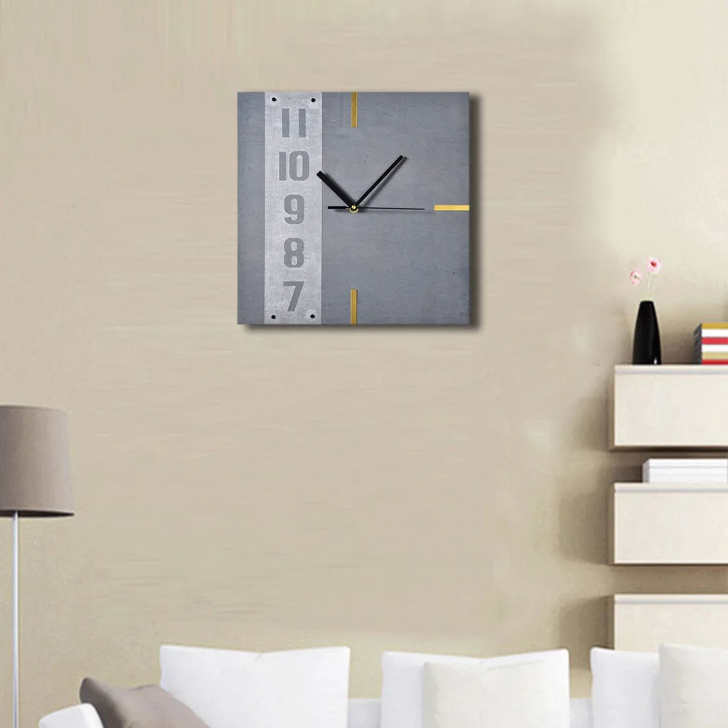 Wooden Wall Clock Saat Relogio De Parede Living Room Decorated Retro Creative Home Decoration Watch 30cm*30cm drop ship | Дом и сад