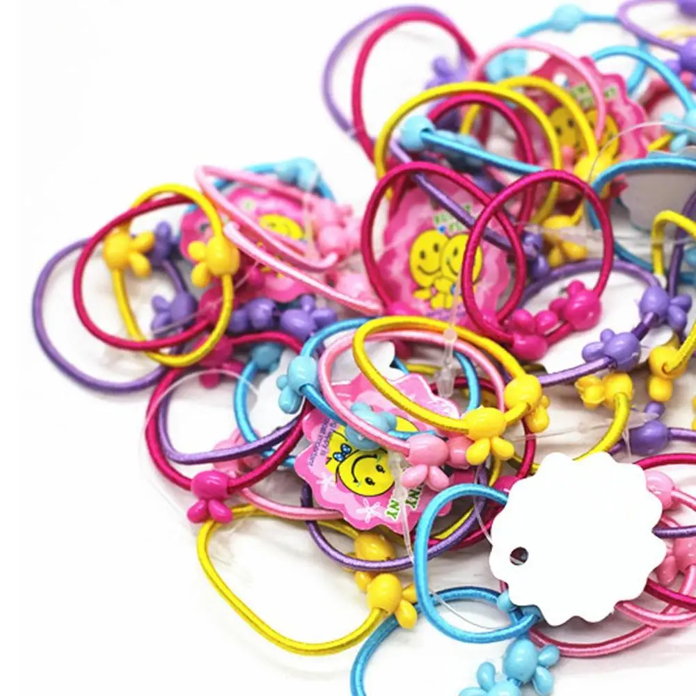 5 шт. высокое качество круглый шар Детские эластичные резинки для волос