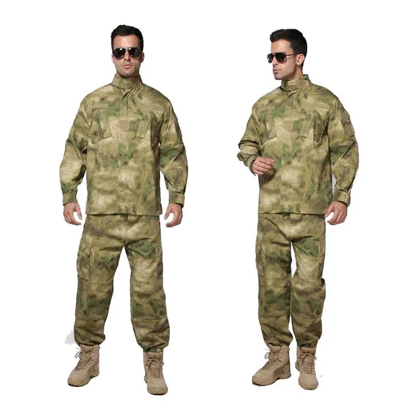 Военная Униформа тактический BDU A-tacs FG камуфляжная рубашка из ткани Рипстоп и брюки армейские камуфляжные брюки карго комплект мужской одежды