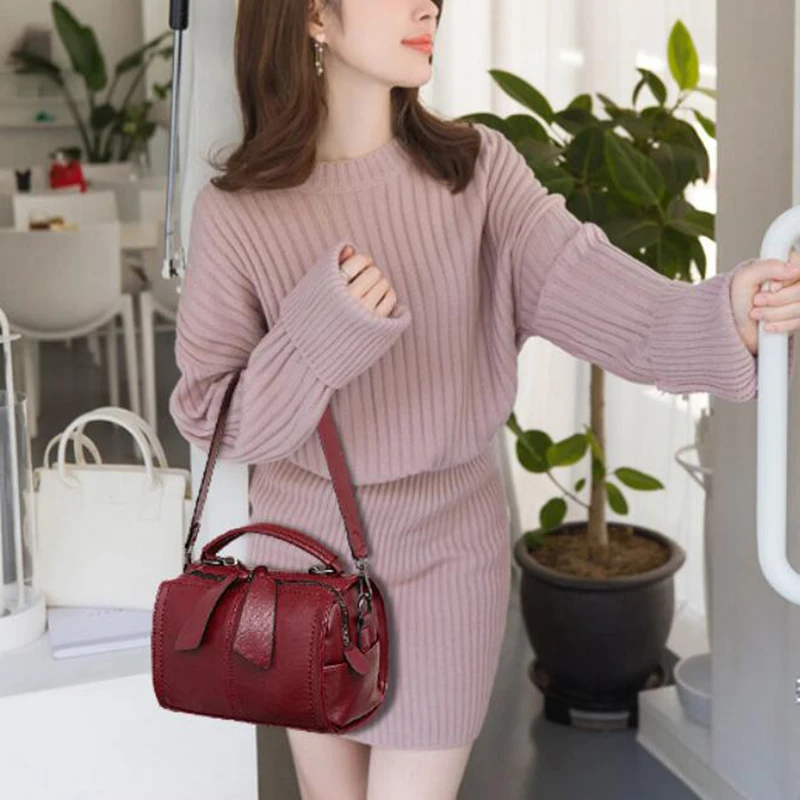 Сумка Bolsa Feminina, фирменная новинка, модная женская сумка-тоут с подушкой, сумка, высокое качество, искусственная кожа, одноцветные сумки через плечо