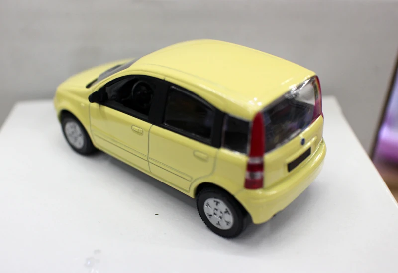 N OREV 1:43 FIA T PANDA YELLOW boutique литые игрушки для детей детские модель оригинальная