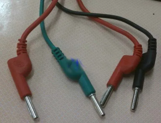 Электрический тестовый проводник напряжения 4 мм разъем типа банан Клемма
